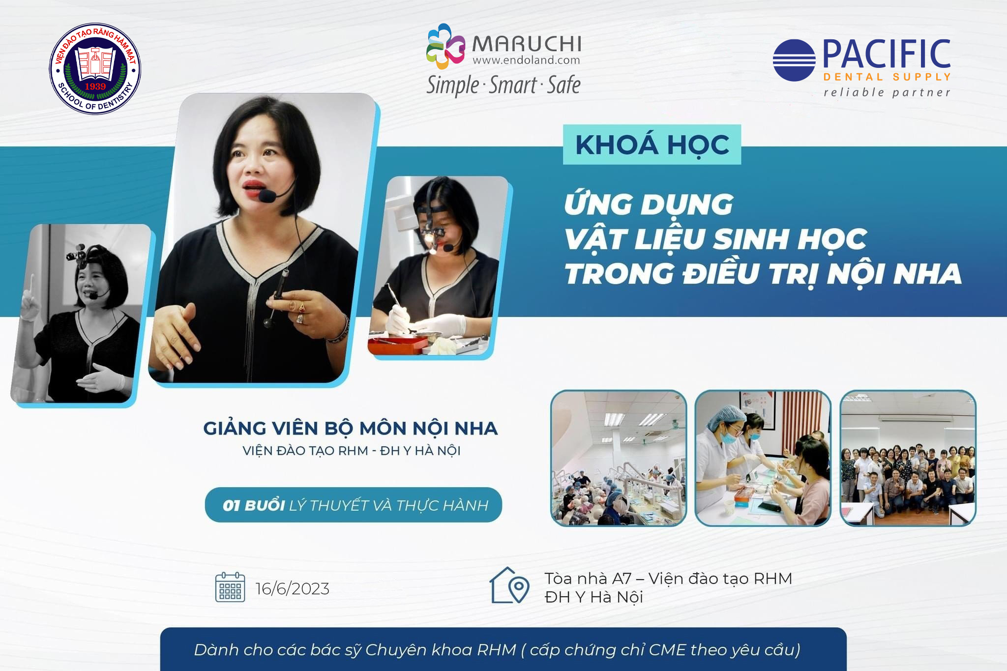 Khóa học ỨNG DỤNG VẬT LIỆU SINH HỌC TRONG ĐIỀU TRỊ NỘI NHA