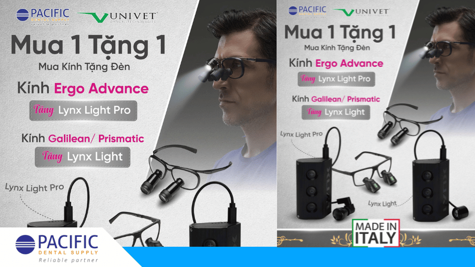 Sở hữu kính lúp nha khoa Univet Italy & nhận MIỄN PHÍ đèn Lynx trị giá hơn 40 triệu
