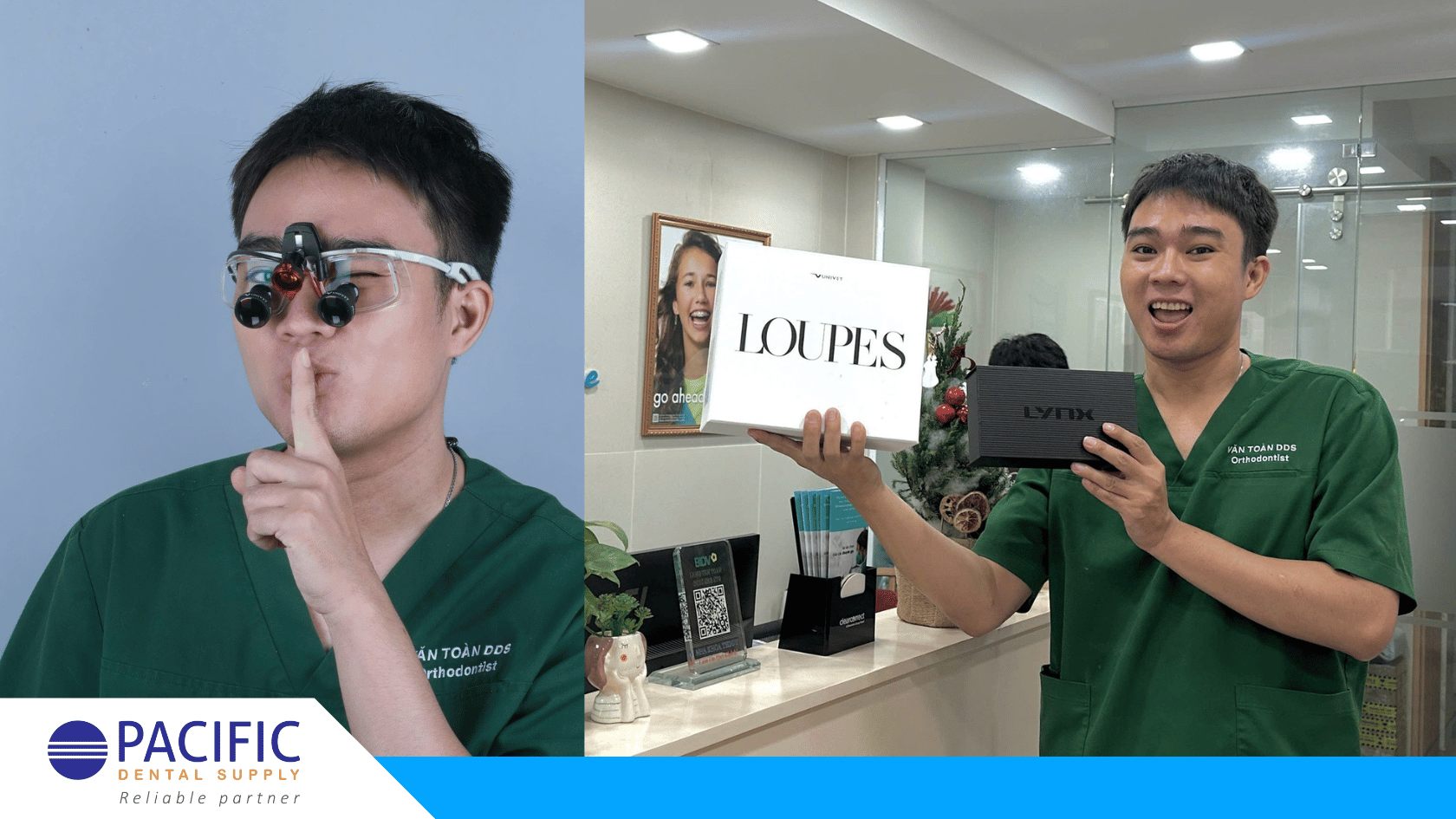 BÀN GIAO COMBO KÍNH LÚP & ĐÈN UNIVET - Bác sĩ Lăng Văn Toàn – Nha Khoa Teddy