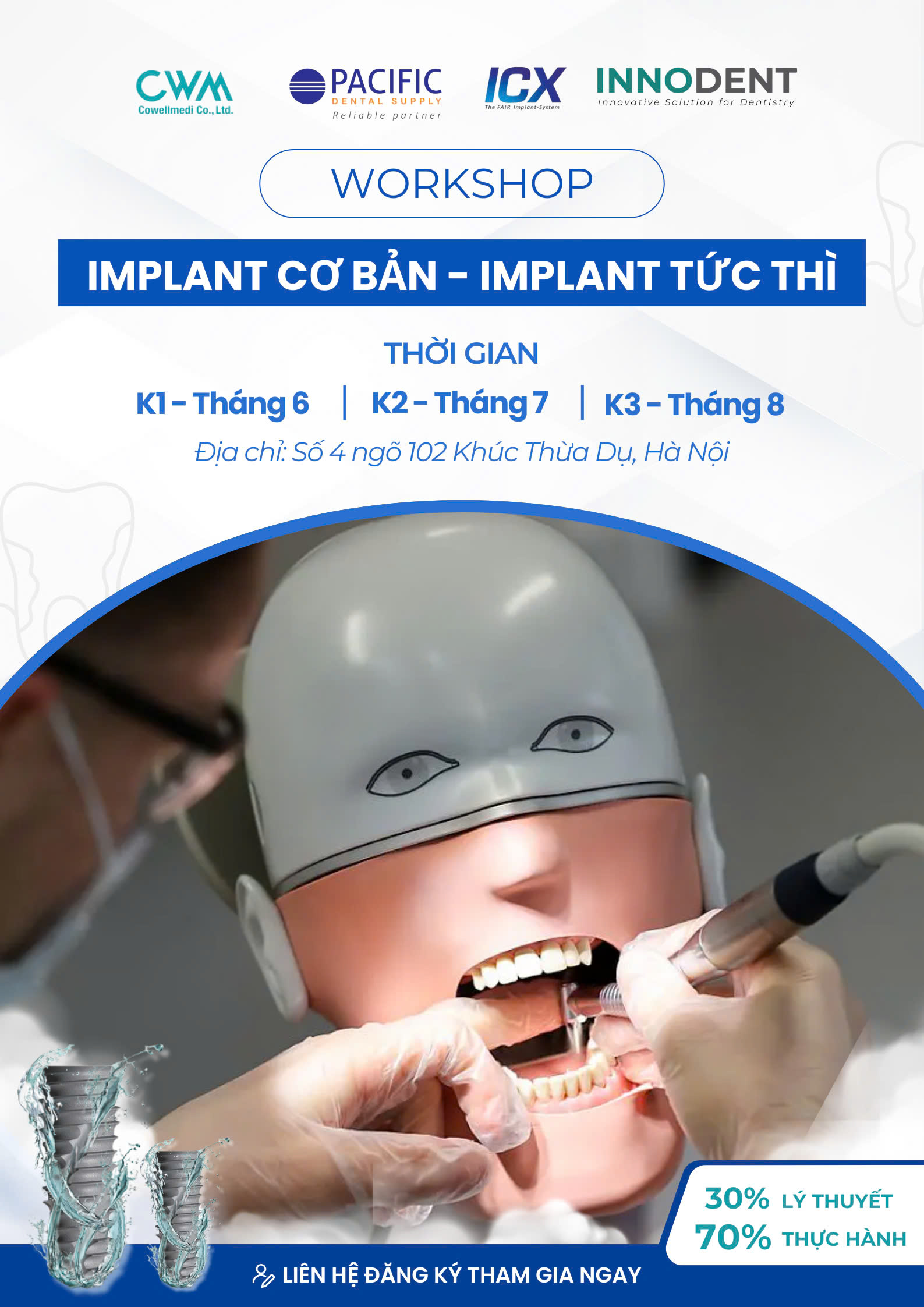 WORKSHOP: IMPLANT CƠ BẢN – IMPLANT TỨC THÌ