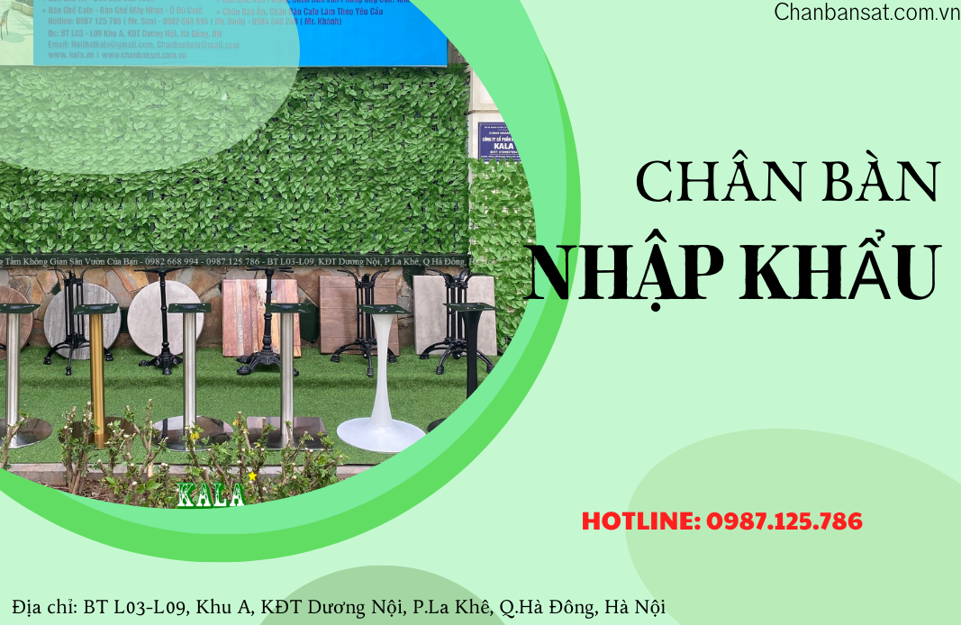 Catalog các mẫu chân bàn nhập khẩu