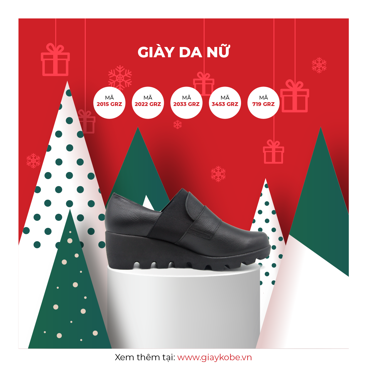 Khuyến mãi 30 % giày da nữ GRZ