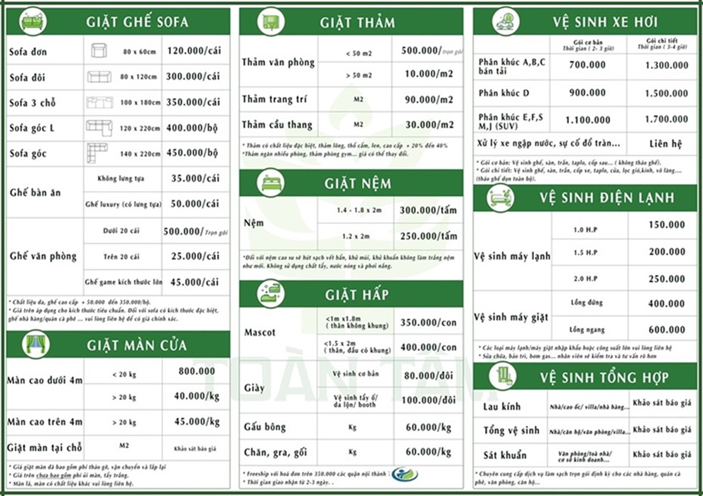 dịch vụ giặt ghế sofa chuyên nghiệp uy tín giá rẻ tại hà nội