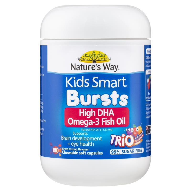 Nature's Way Kids Smart Omega-3 Fish Oil Trio - Bổ sung Omega 3 cho bé 