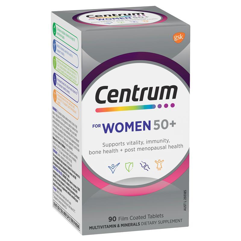 Viên uống bổ sung vitamin và khoáng chất cho nữ giới - Centrum Women 50+