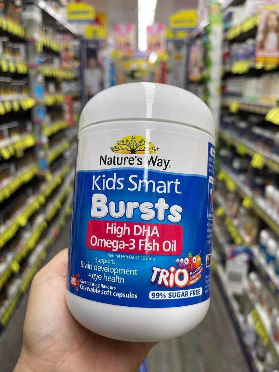Nature's Way Kids Smart Omega-3 Fish Oil Trio - Bổ sung Omega 3 cho bé 
