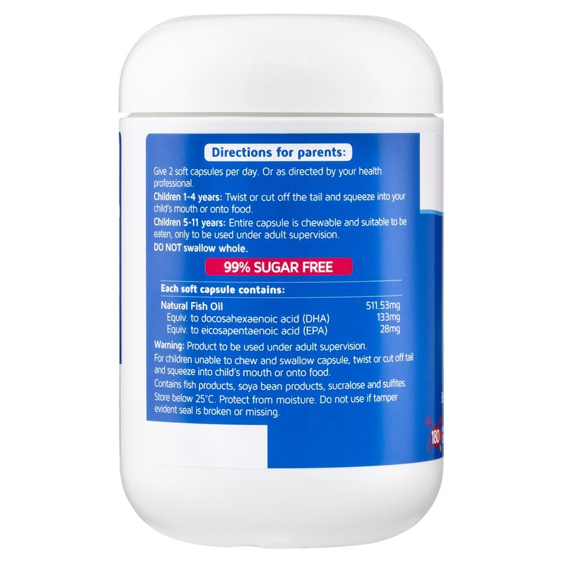 Nature's Way Kids Smart Omega-3 Fish Oil Trio - Bổ sung Omega 3 cho bé 