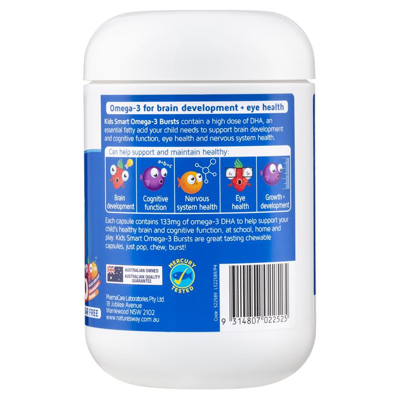 Nature's Way Kids Smart Omega-3 Fish Oil Trio - Bổ sung Omega 3 cho bé 