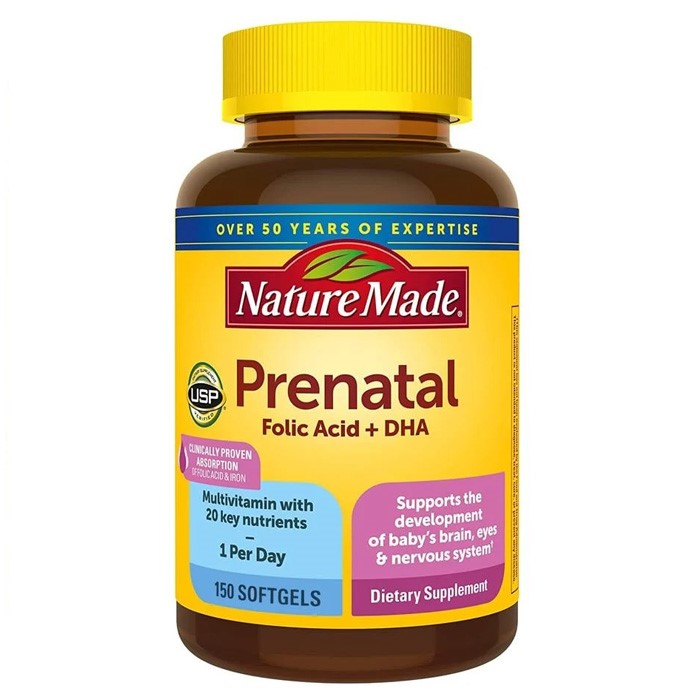 Nature Made Prenatal Folic Axit+ DHA