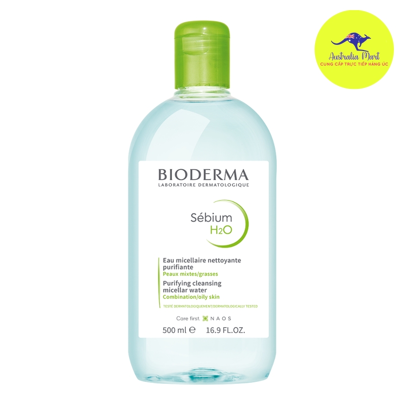 Bioderma nước tẩy trang màu xanh 500ml