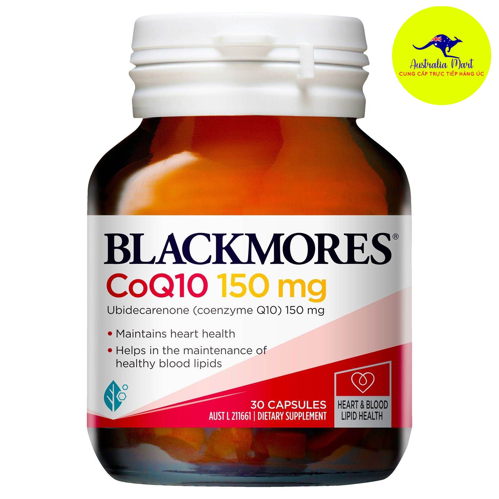 Blackmores CoQ10 - Viên uống bổ tim mạch (30 viên)