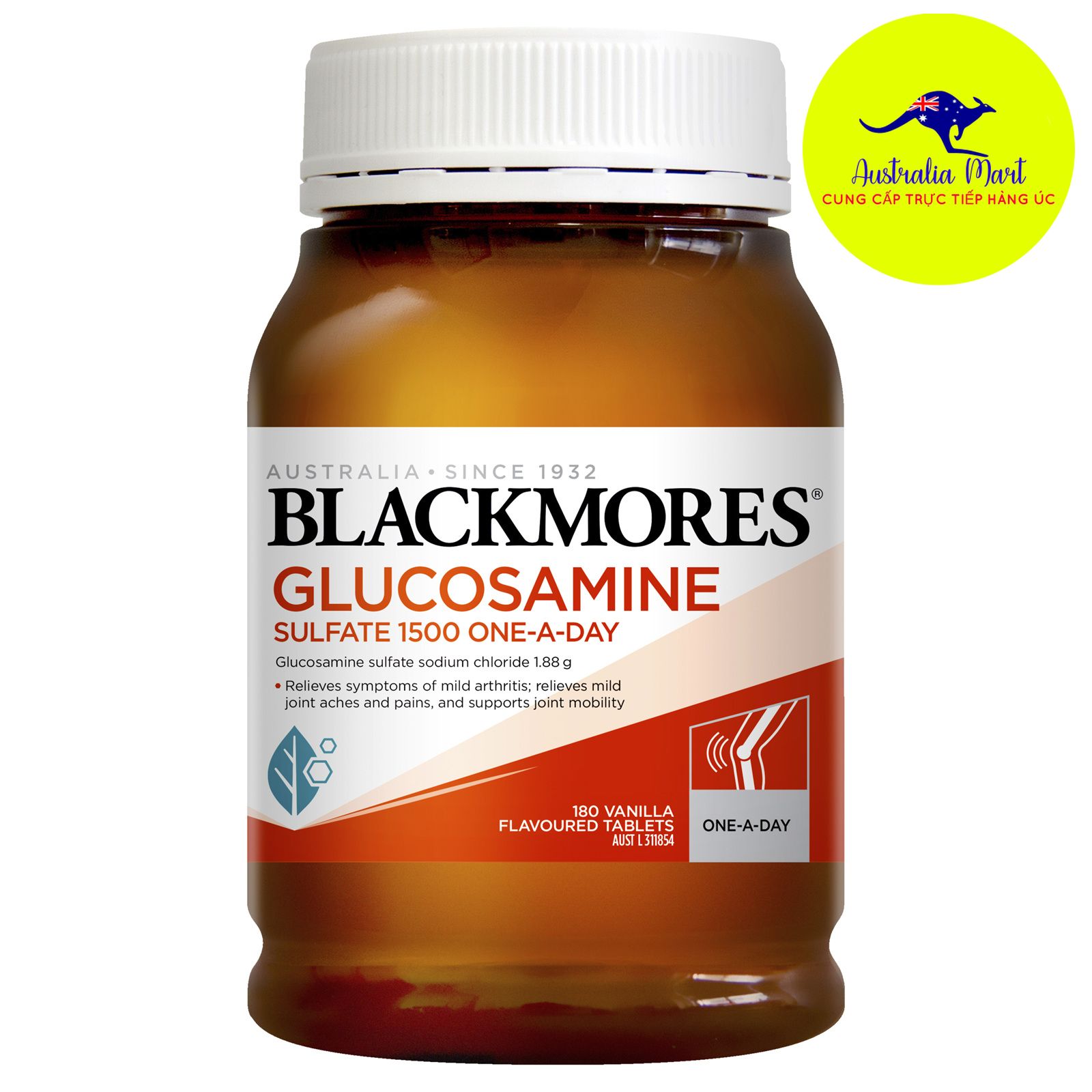 Blackmores Glucosamine - Viên uống hỗ trợ xương khớp (180 viên)