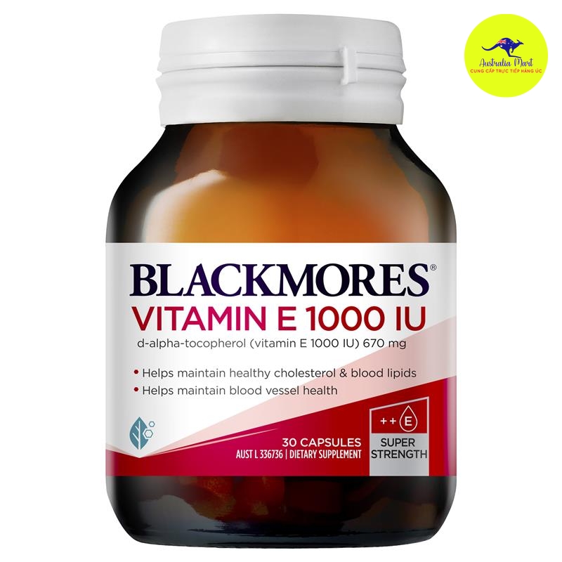 Blackmores Vitamin E - Viên uống bổ sung Vitamin E (30 viên)