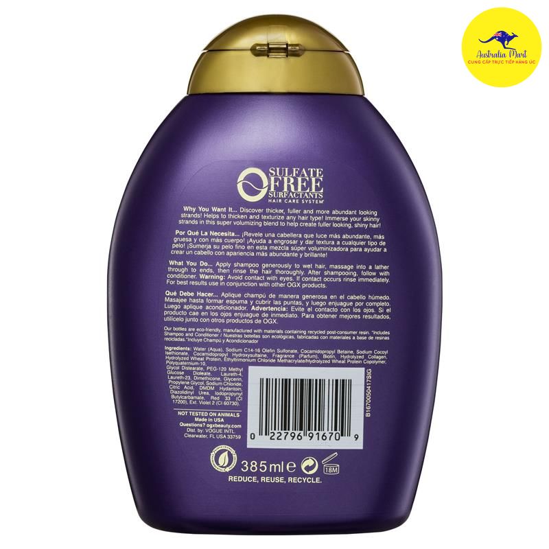 Dầu gội - Biotin Collagen 385ml