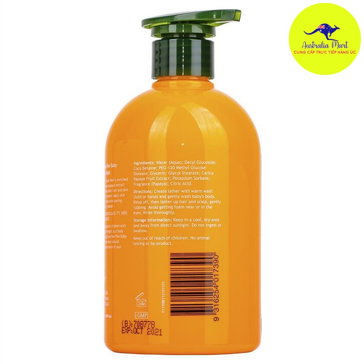 Sữa tắm Healthy Care All Natural Paw Paw Baby 500ml