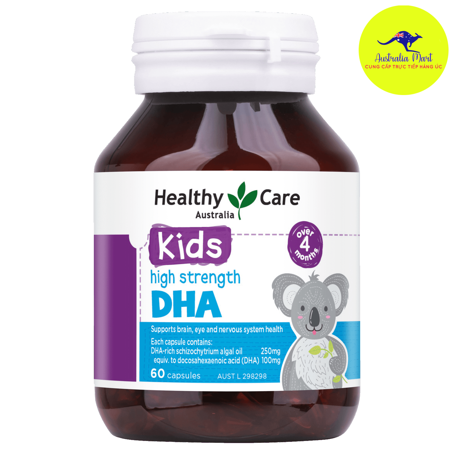 Healthy Care DHA Kids - Viên uống bổ sung DHA cho trẻ (60 viên)