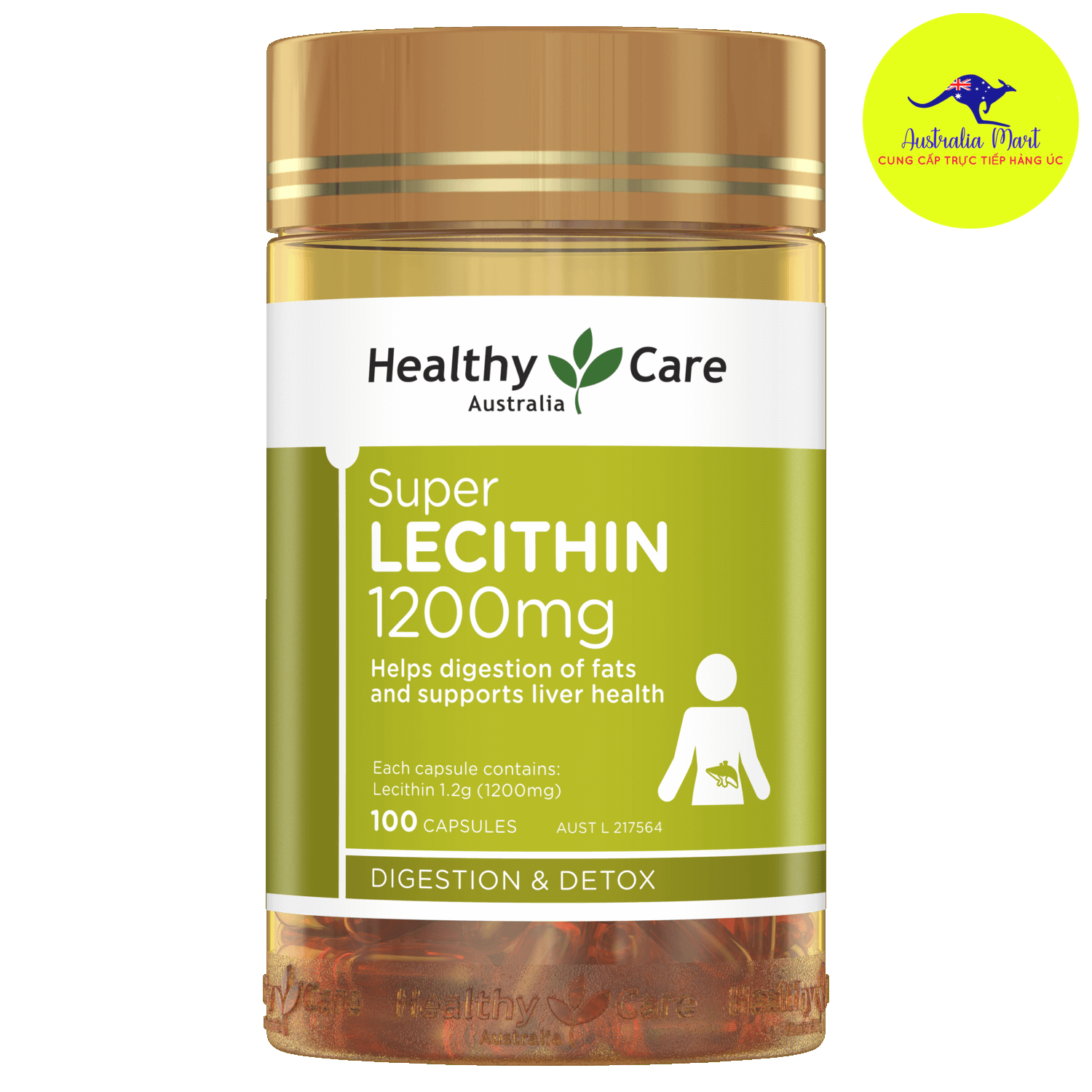 Healthy Care Super Lecithin - Viên uống mầm đậu nành (100 viên)