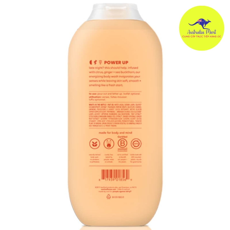 Sữa tắm Method body citrus 532ml