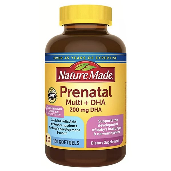 Nature Made Prenatal Folic Axit+ DHA