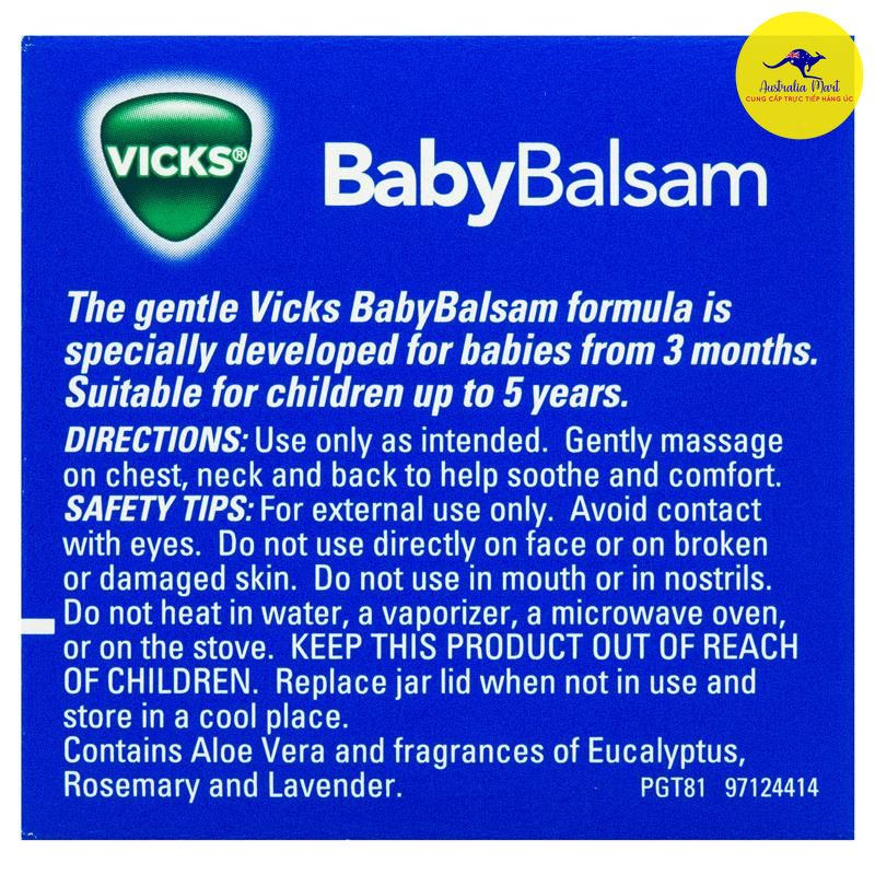 Dầu bôi giữ ấm Vicks Baby Balsam