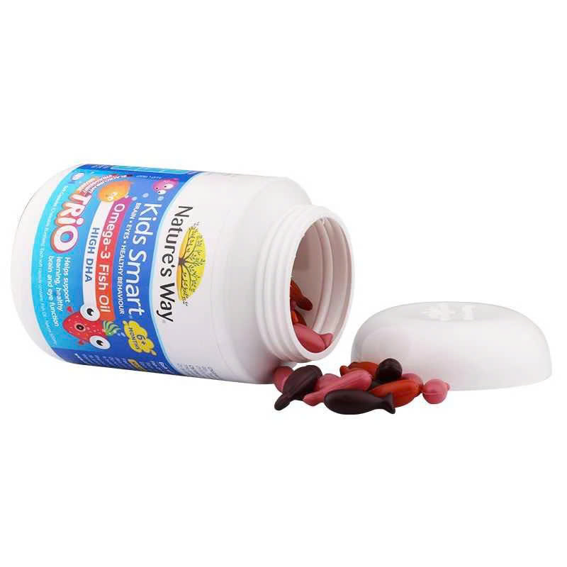 Nature's Way Kids Smart Omega-3 Fish Oil Trio - Bổ sung Omega 3 cho bé 