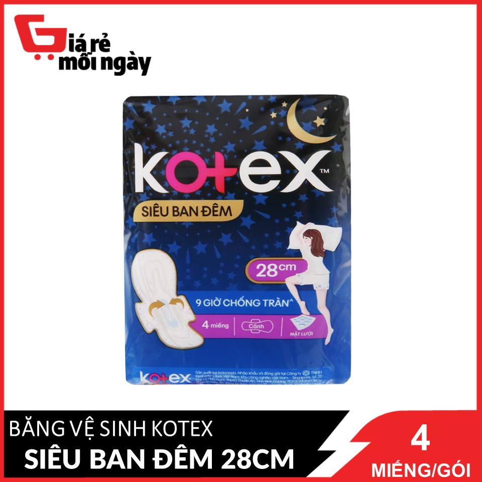 bvs-kotex-sieu-ban-dem-28cm-goi-4-mieng