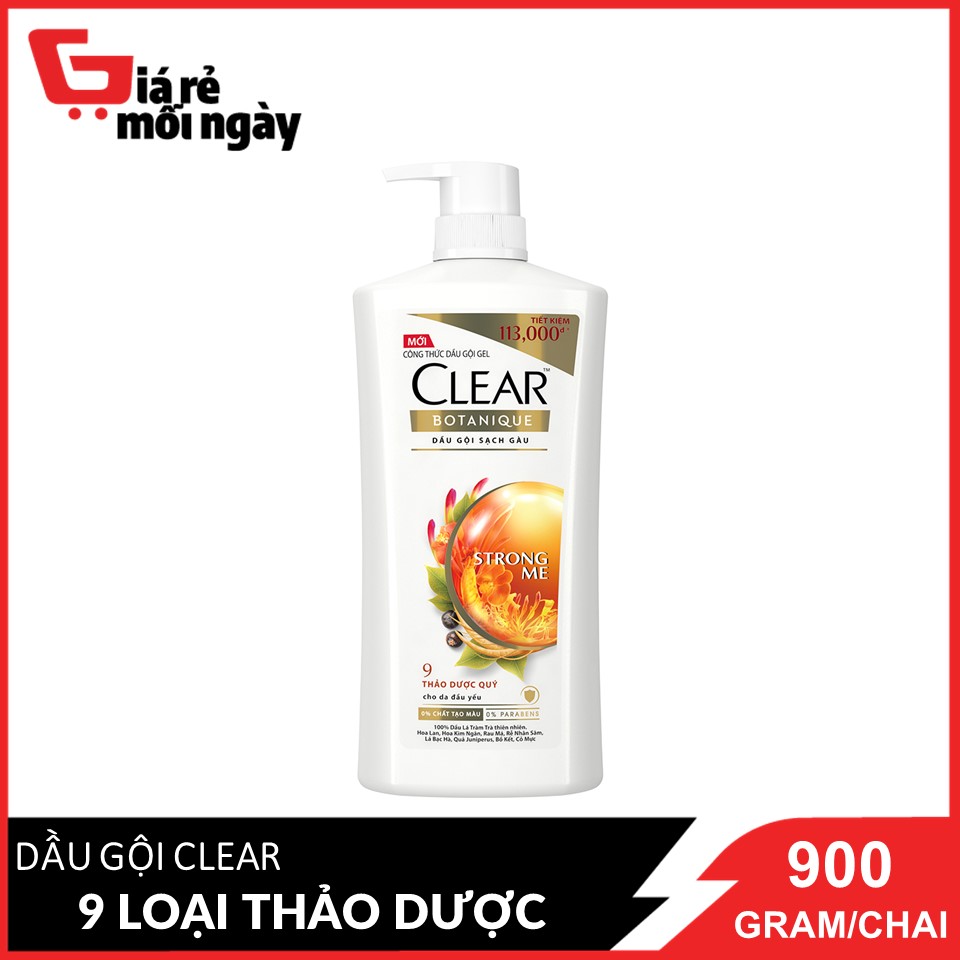 dau-goi-sach-gau-clear-botanique-9-thao-duoc-quy-900g