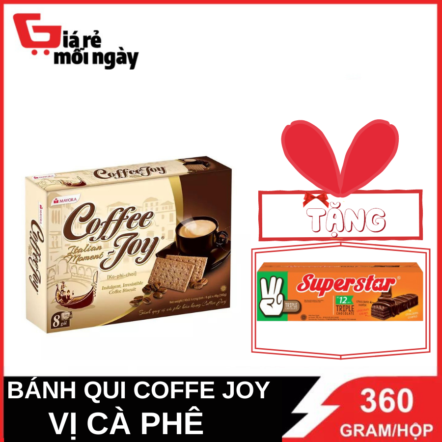 banh-ca-phe-coffee-joy-hop-giay-360g-tang-banh-superstar-108gram