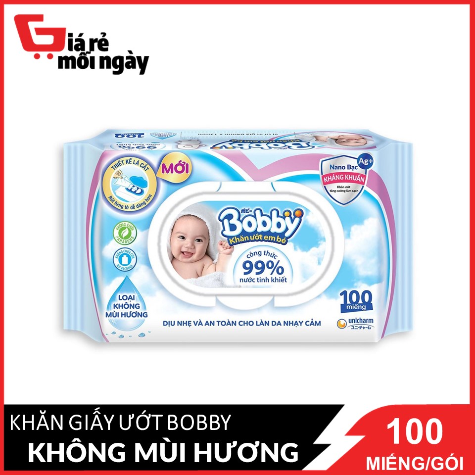 khan-giay-uot-bobby-baby-care-nano-bac-khong-mui-100-mieng-bich