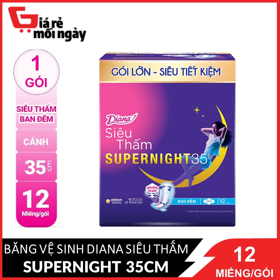 bang-ve-sinh-diana-sieu-tham-supernight-35cm-12-mieng-goi