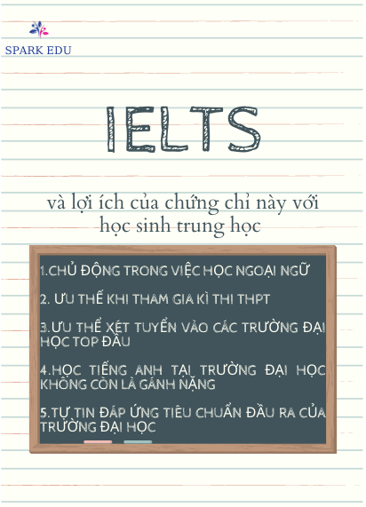 LỢI ÍCH TUYỆT VỜI KHI CÓ CHỨNG CHỈ IELTS KHI ĐANG LÀ HỌC SINH TRUNG HỌC