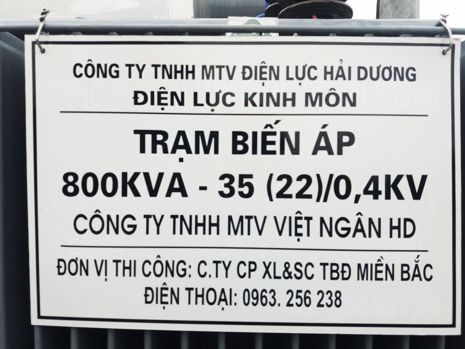 TBA CÔNG TY VIỆT NGÂN HẢI DƯƠNG