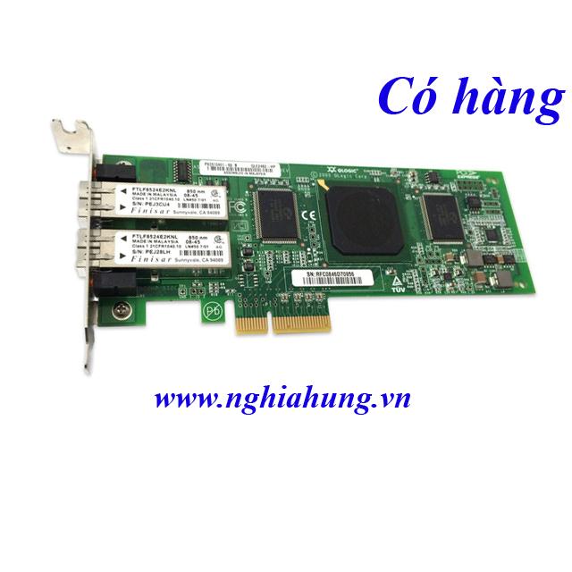 HP - Dual Port Fibre Channel Host Bus Adapter QLE2462 PCI-E - P/N: AE312-60001 / 407621-001 / AE312-60001