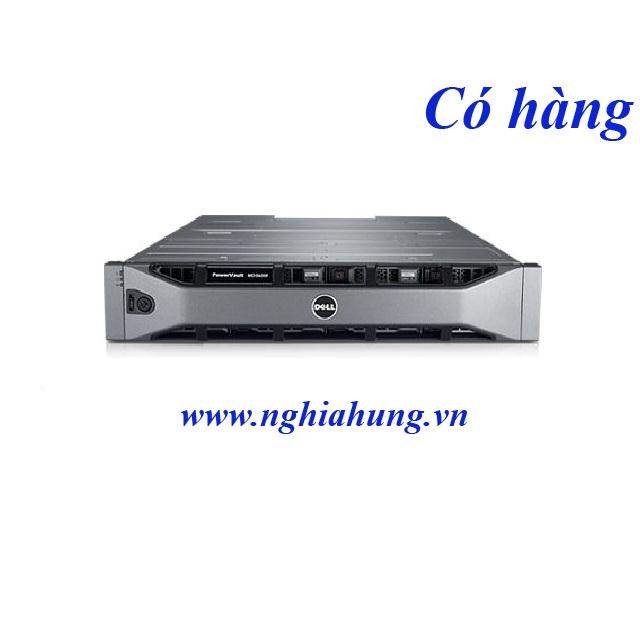 Dell PowerVault MD3820F - 2x Controller 16G FC/ Power 2x 600W/ Rail kit