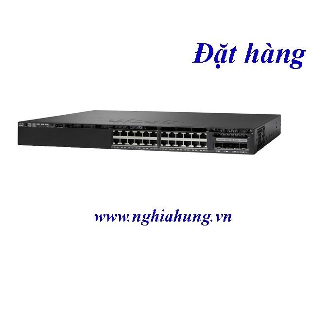 Thiết bị chuyển mạch switch cisco  WS-C3650-24TS-L