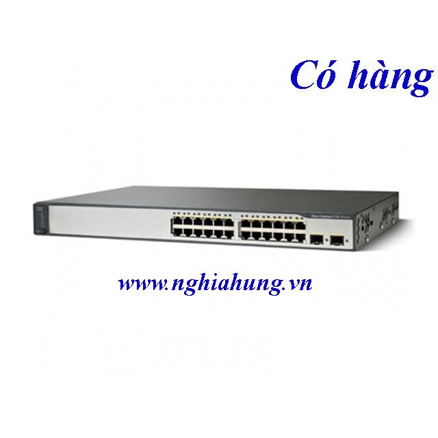 Thiết bị chuyển mạch switch cisco WS-C3750-24TS-S