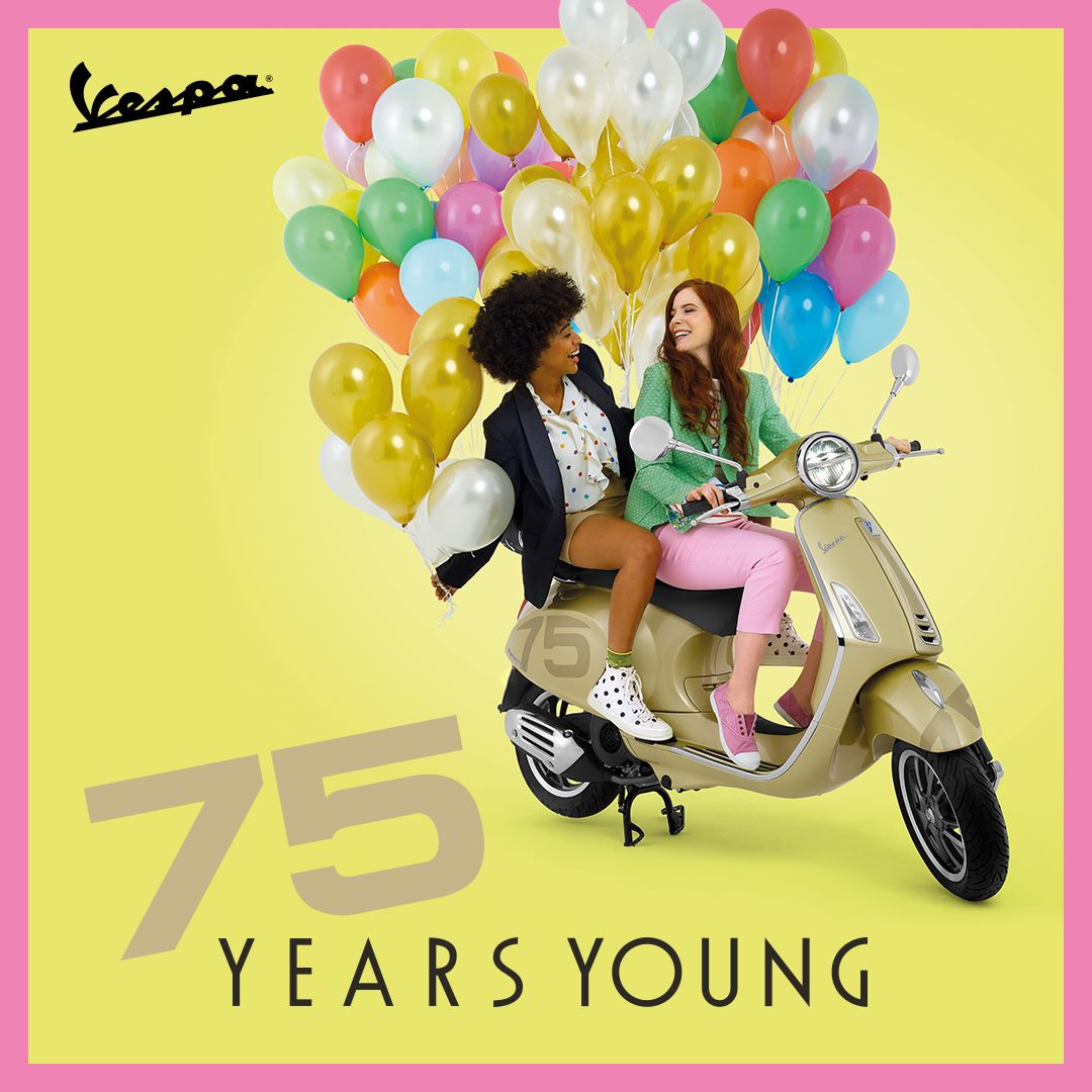 75 NĂM TƯƠI TRẺ CÙNG VESPA!