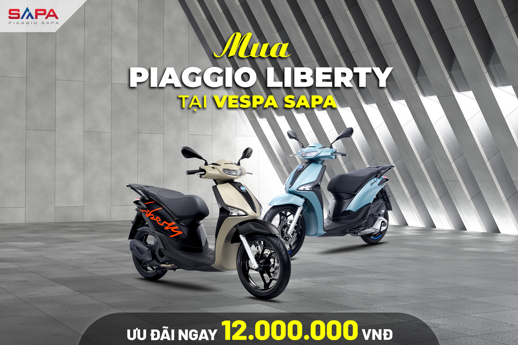 Ưu đãi mua xe Liberty lên đến 12.000.000đ trong tháng 7.2026.