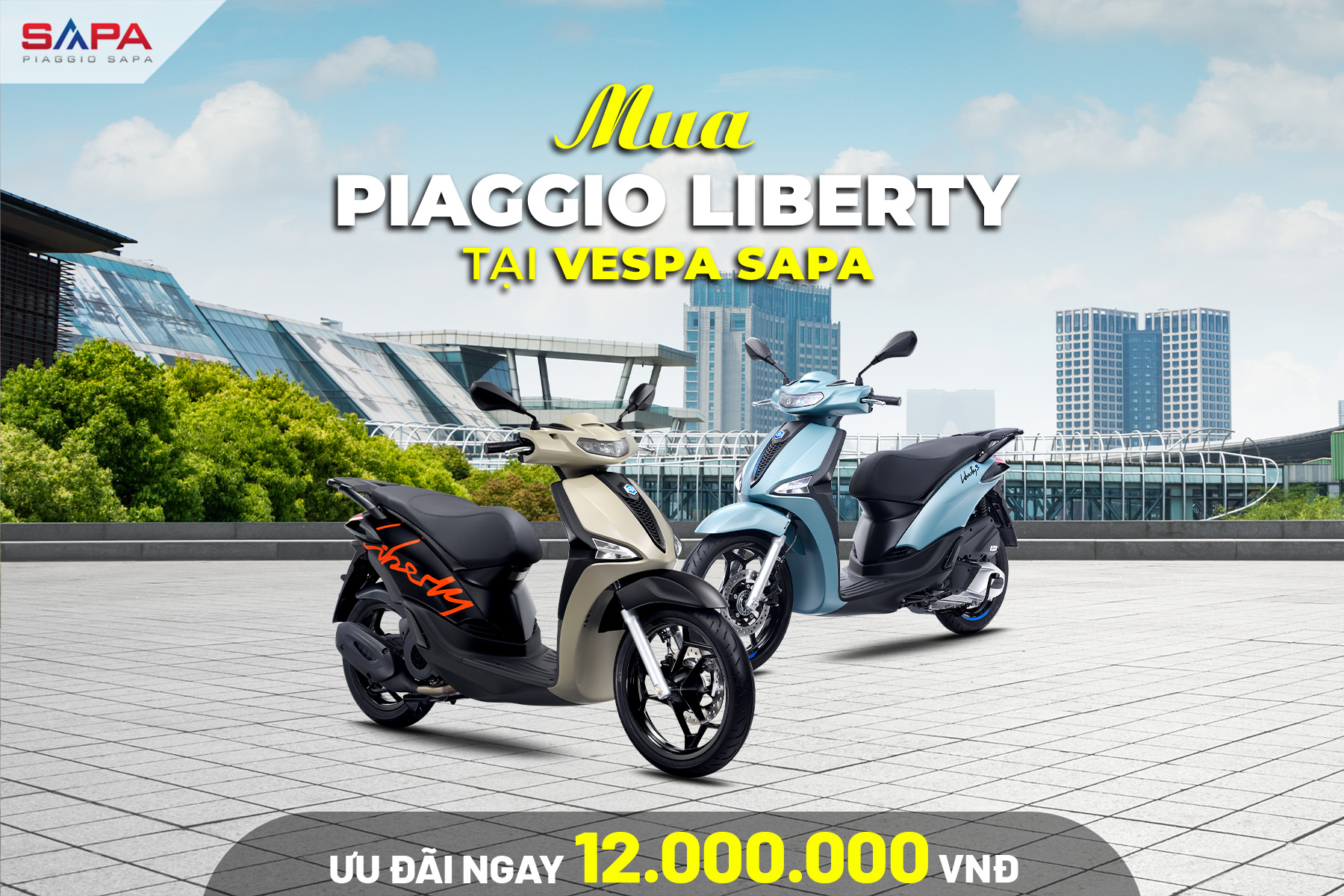 Tặng 12 triệu trừ vào giá khi mua xe Liberty trong tháng 8.2026