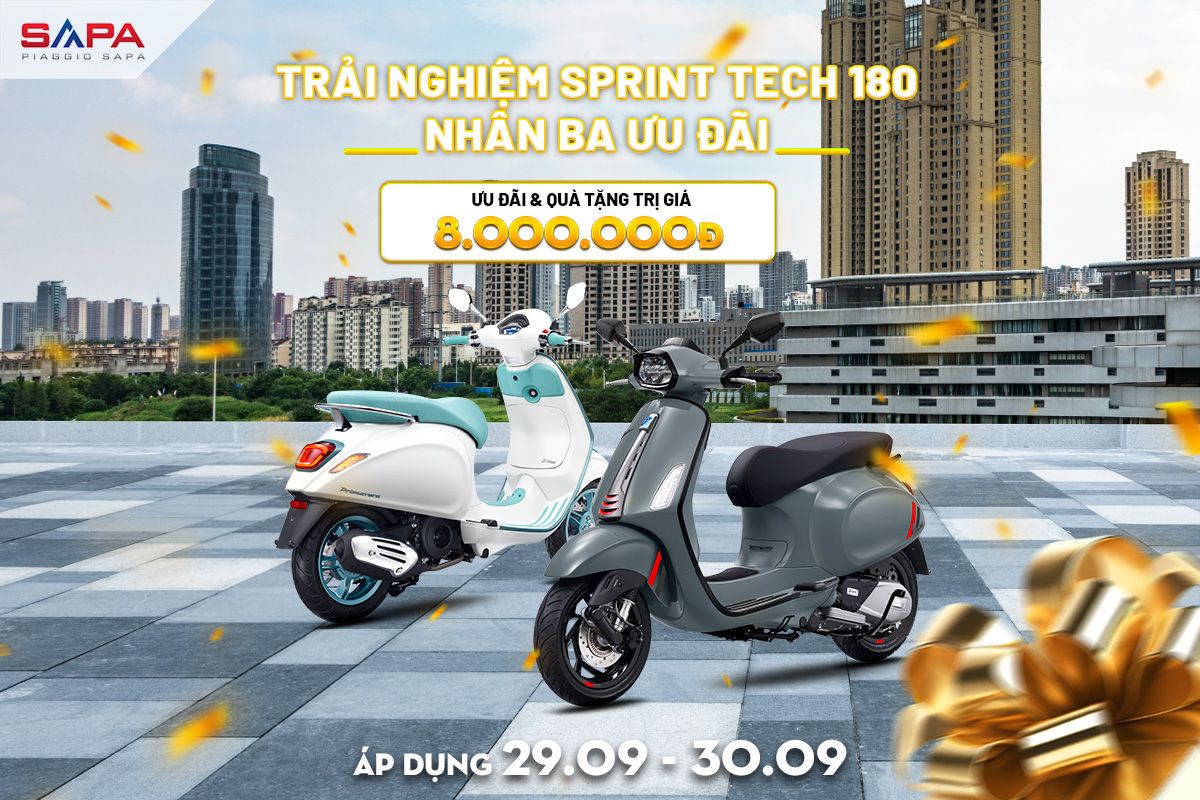 Trải nghiệm Sprint Tech 180 nhận ưu đãi nhân 3 ngày 29.09.2026