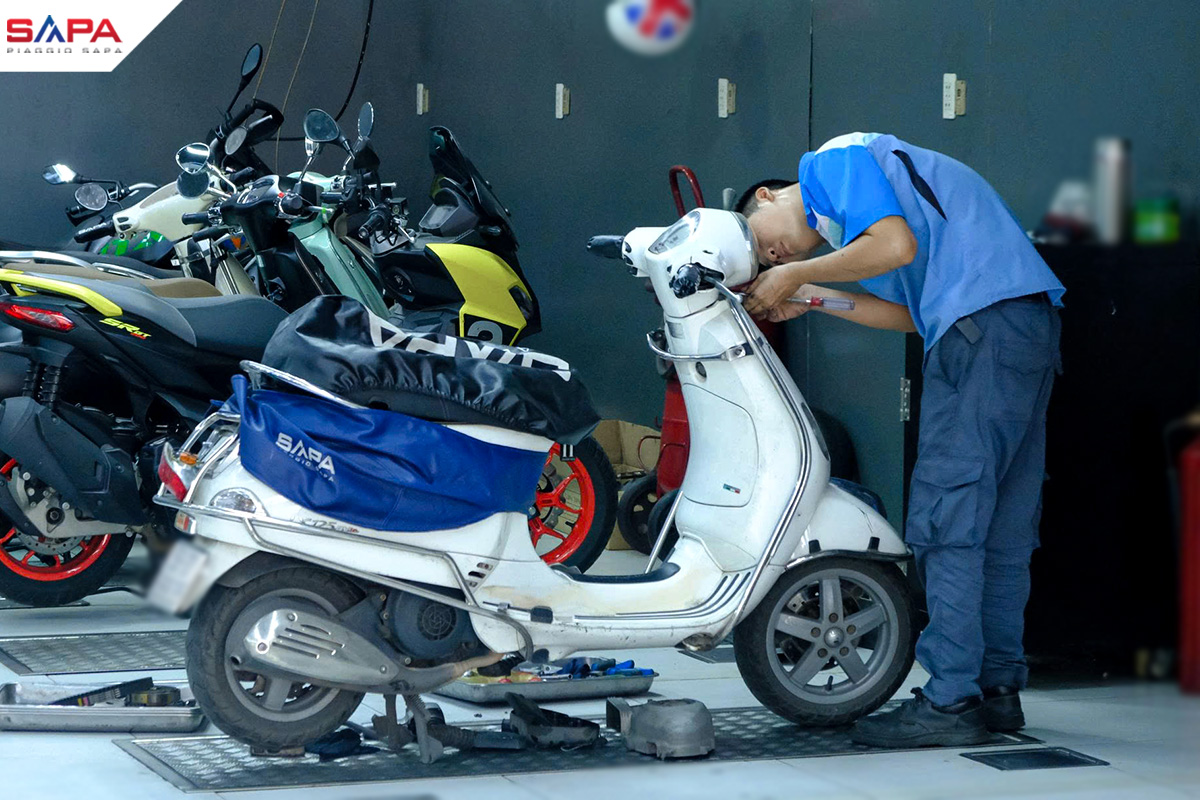 Bảo dưỡng Vespa thế nào là đúng? Hướng dẫn chuẩn từ Piaggio