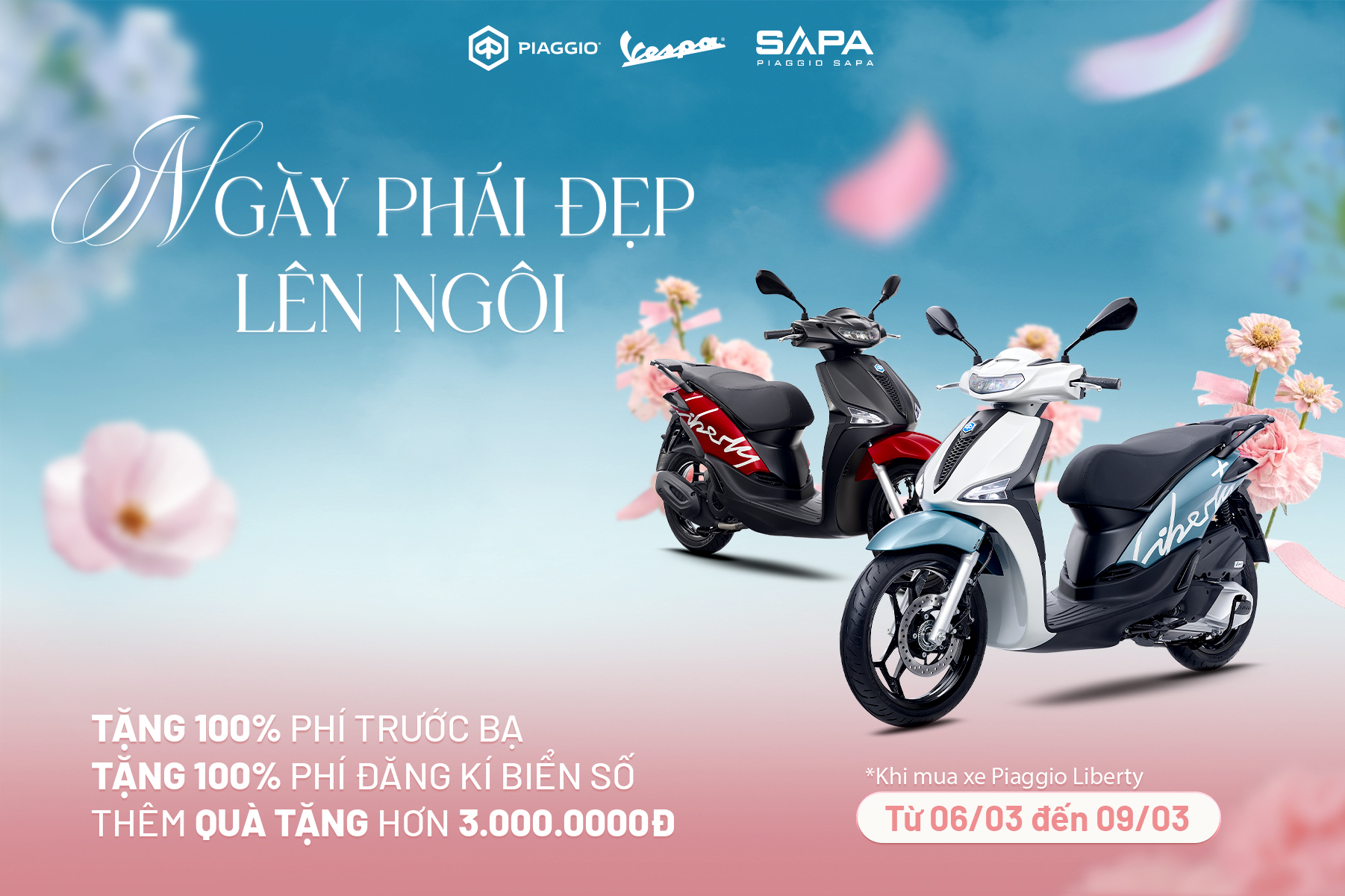 Tặng 100% thuế trước bạ và Phí đăng ký biển số khi mua Liberty