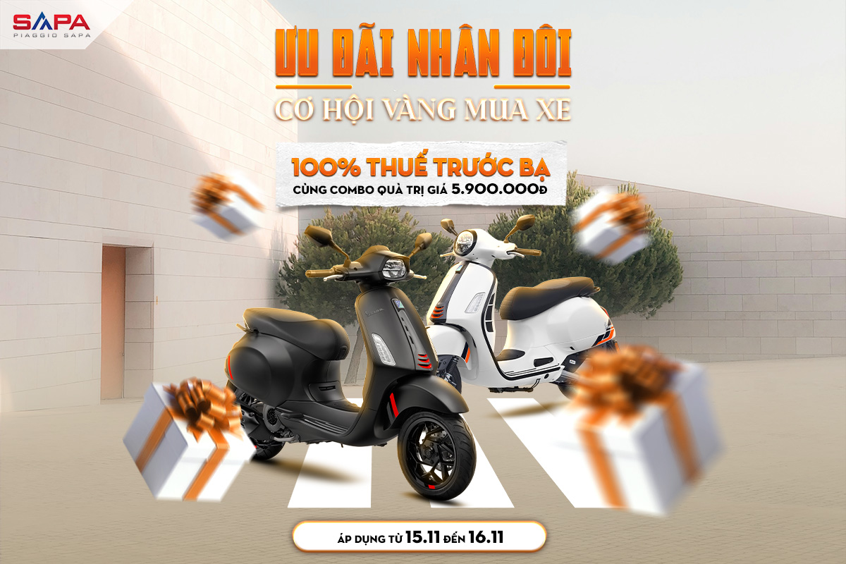 Ưu đãi nhân đôi 15.11 và 16.11 lên đến 5Tr 900