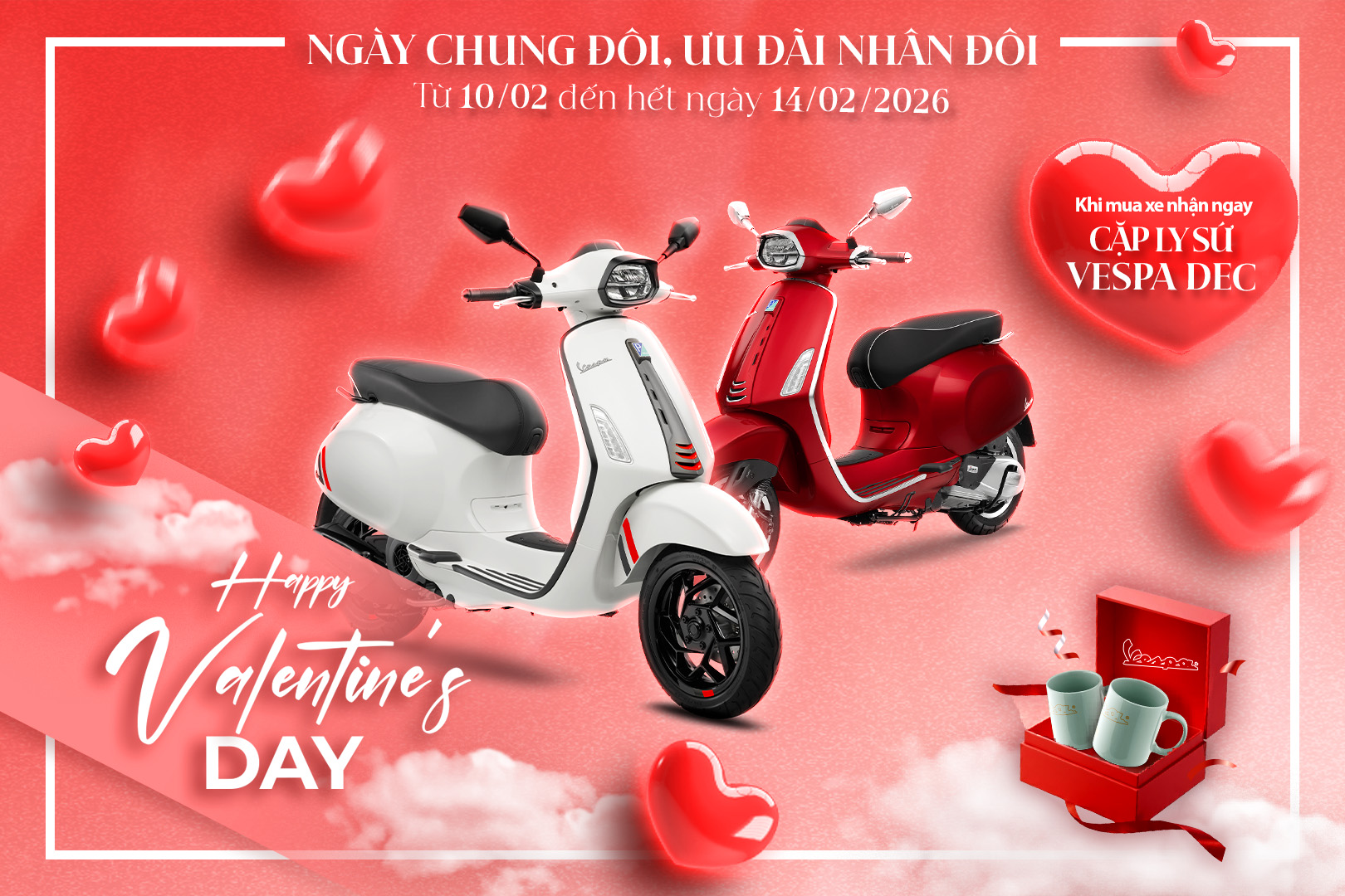 Ưu đãi nhân đôi nhân ngày chung lối 14.02.2026