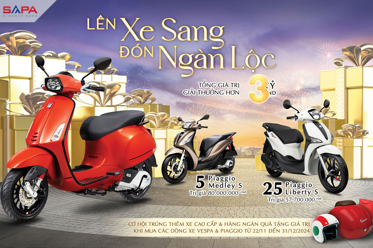 Lên đời Vespa, Mở quà siêu lớn
