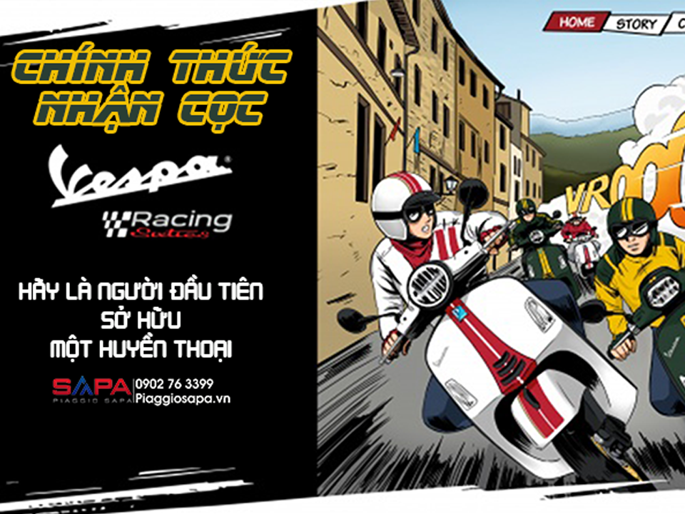 Vespa Racing Sixty vừa ra mắt có thiết kế thể thao cổ điển thập niên 60