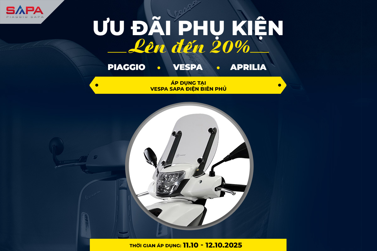 Ưu đãi giảm 20% phụ kiện các loại ngày 11 và 12.10.2025