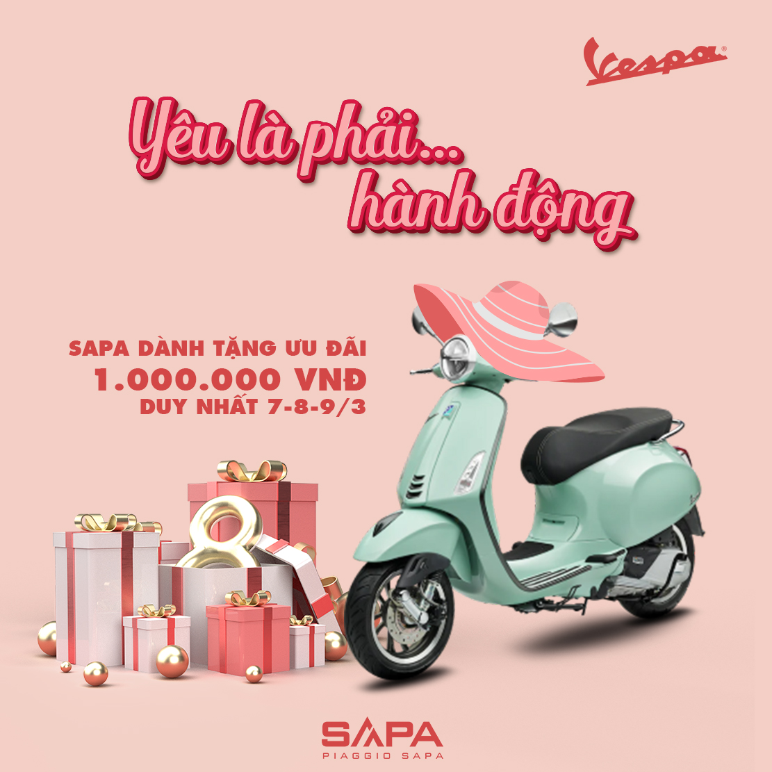 YÊU LÀ PHẢI…HÀNH ĐỘNG SAPA DÀNH TẶNG ƯU ĐÃI 1.000.000 VND DUY NHẤT 07 - 08 - 09/3