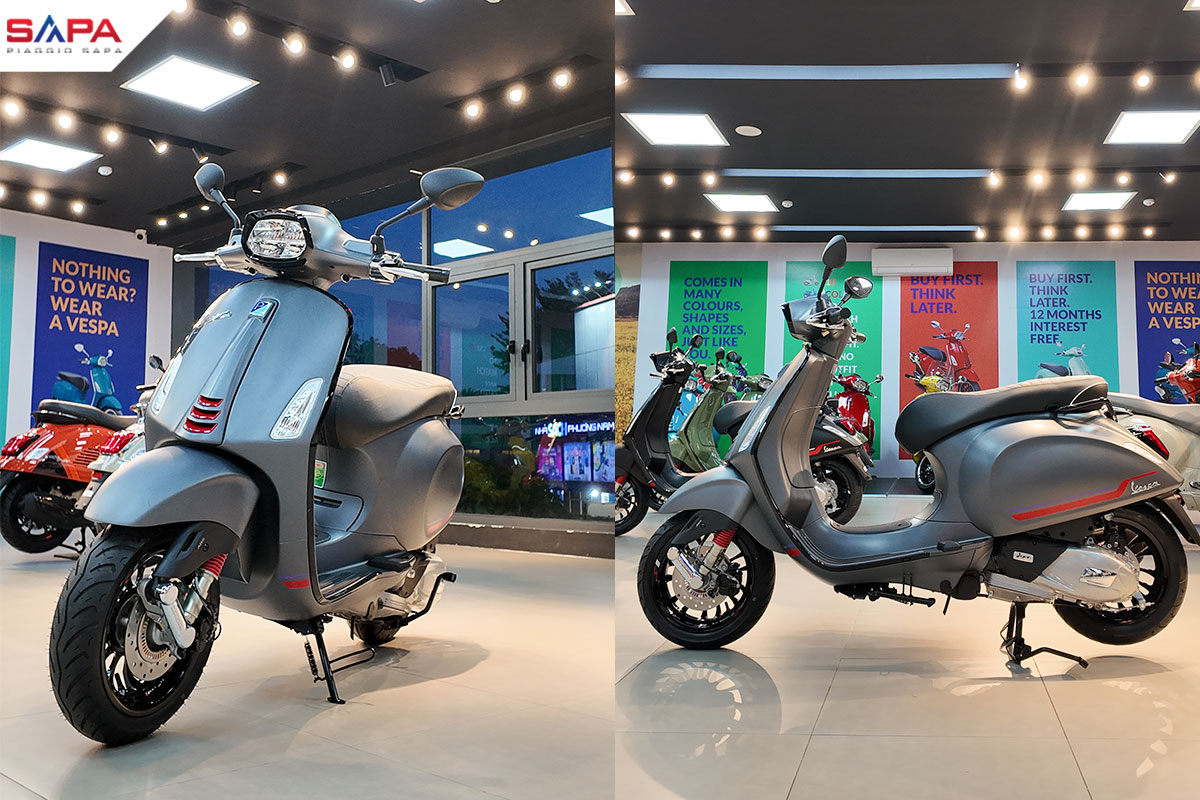 Vespa 125 Vespa Sprint Sport Grigio Titanio Vespa Scooter Vespa