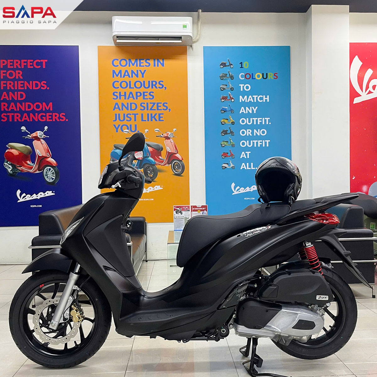 Piaggio Medley S 125 Đen nhám Medley S 125 mới nhất Piaggio Sapa